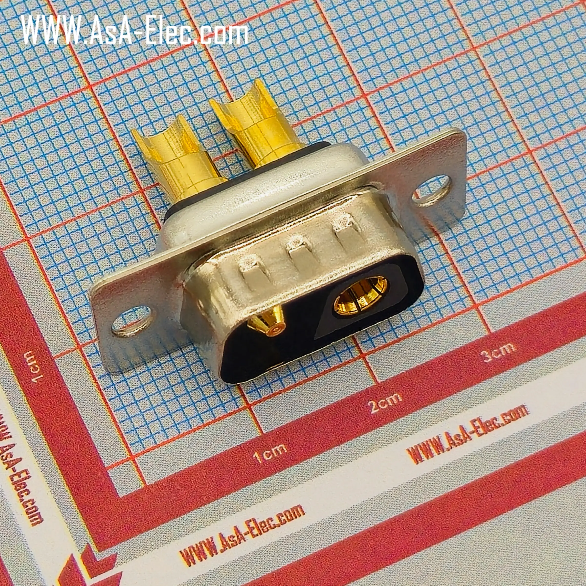 POWER D-SUB 2V2 SOLDER CUP-MALE